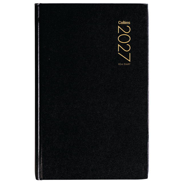 Collins Diary 8x5" - Week to View - Black - 2027