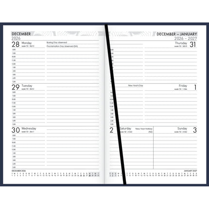 Collins Diary 8x5" - Week to View - Navy - 2027