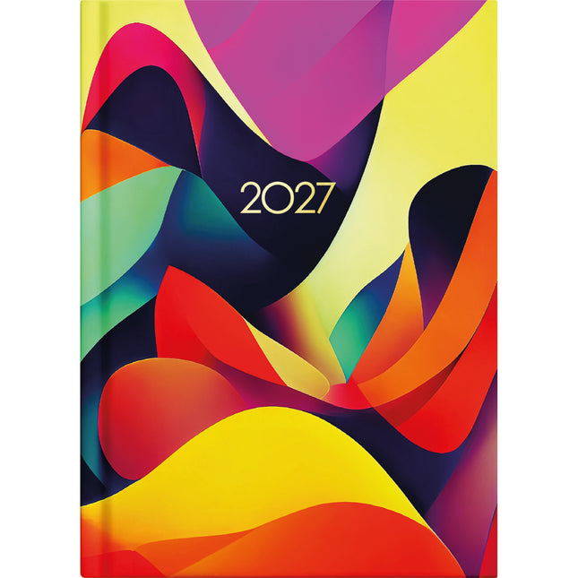 Collins Diary A5 Carnival - Day to Page - 2027 - Pack of 3
