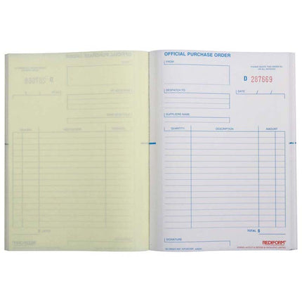 Rediform Book Purchase Order - Duplicate - 50 Leaf