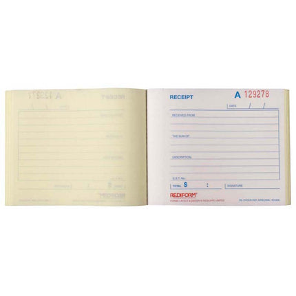 Rediform Book Receipt Small - Duplicate - 50 Leaf