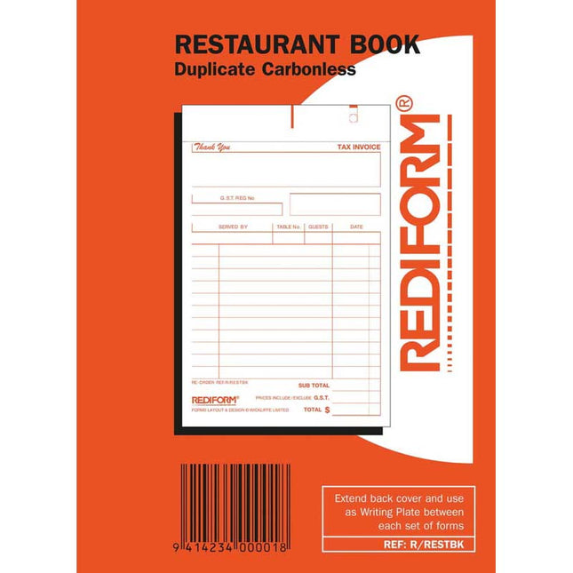 Rediform Book Restaurant - Duplicate - 50 leaf