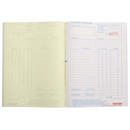 Rediform Book Invoice Statement Delivery - Duplicate - 50 Leaf