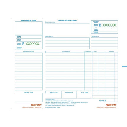 Rediform Book Invoice Statement - Duplicate - 50 Leaf