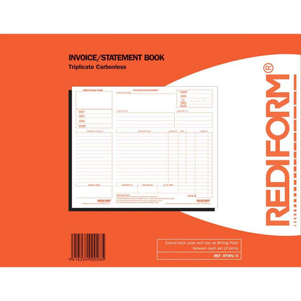 Rediform Book Invoice Statement - Triplicate - 50 Leaf