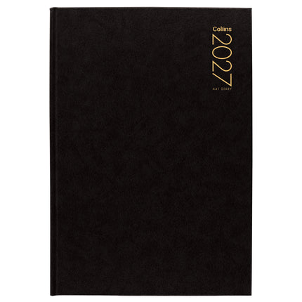 Collins Diary A4 - Day to View - Black - 2027