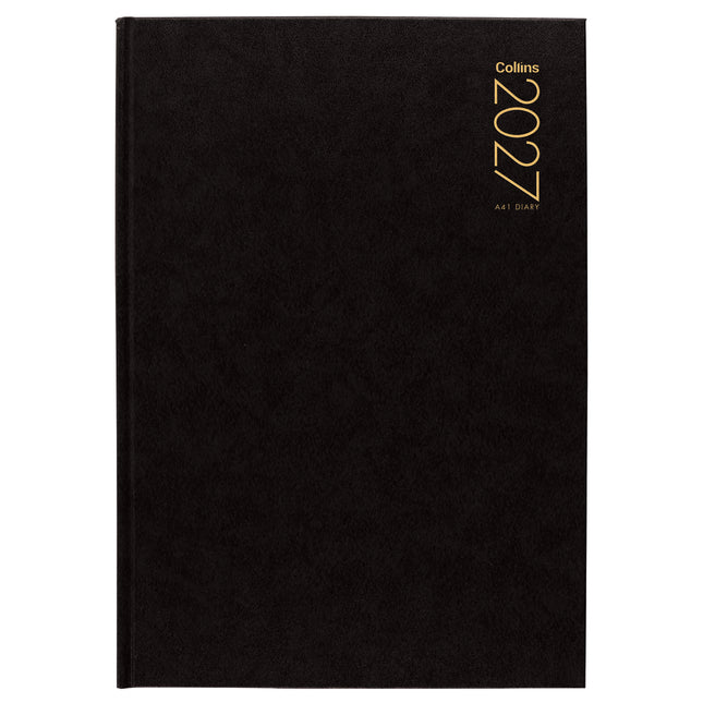 Collins Diary A4 - Day to View - Black - 2027