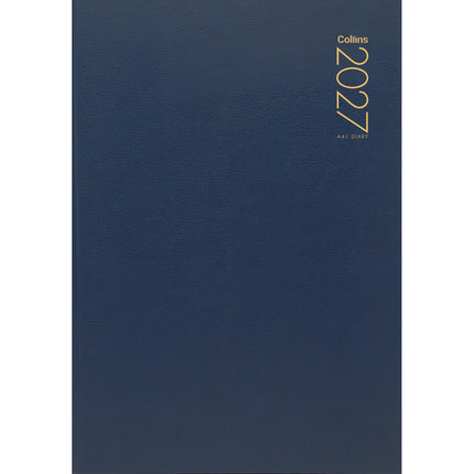 Collins Diary A4 - Day to View - Navy - 2027