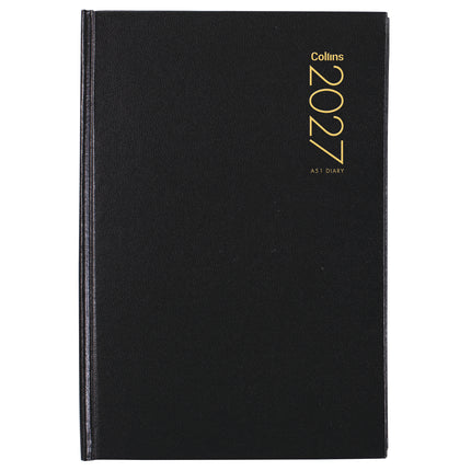 Collins Diary A5 - Day to View - Black - 2027