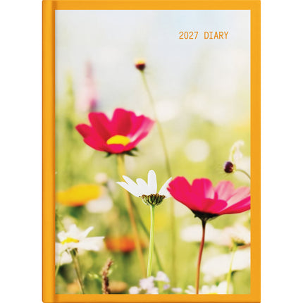 Collins Diary A5 Floral - Day to Page - 2027 - Pack of 4