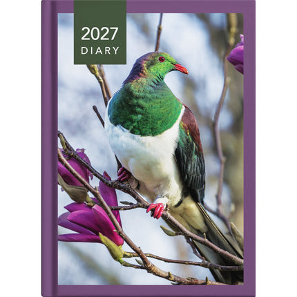 Collins Diary A5 NZ Birds - Day to Page - 2027 - Pack of 4