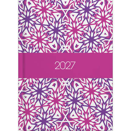 Collins Diary A6 Kaleidoscope - Week To View - 2027 - Pack of 3