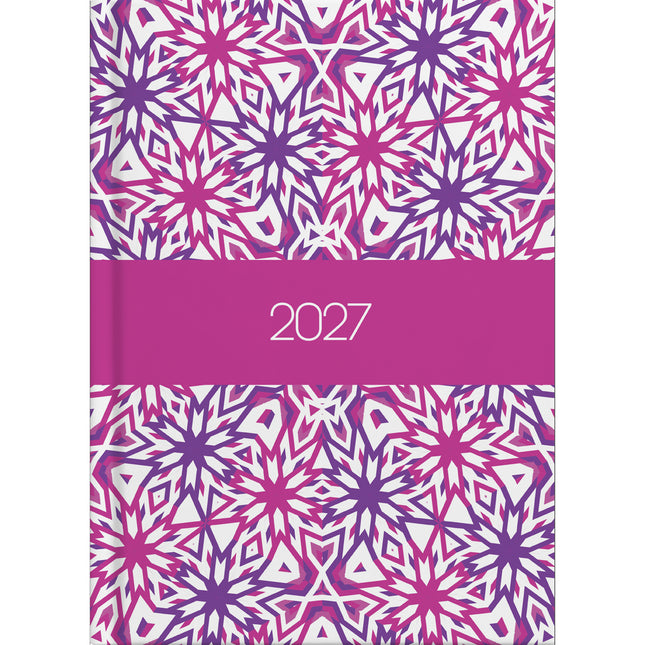Collins Diary A6 Kaleidoscope - Week To View - 2027 - Pack of 3
