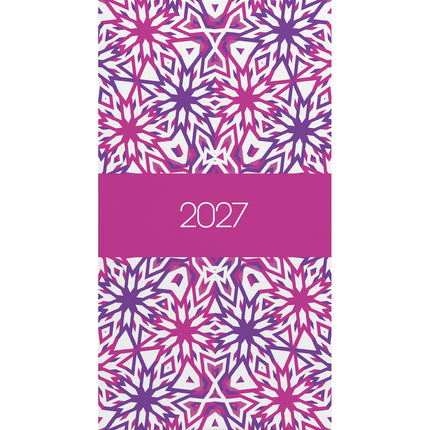 Collins Diary Slimline Kaleidoscope - Week To View - 2027 - Pack of 3