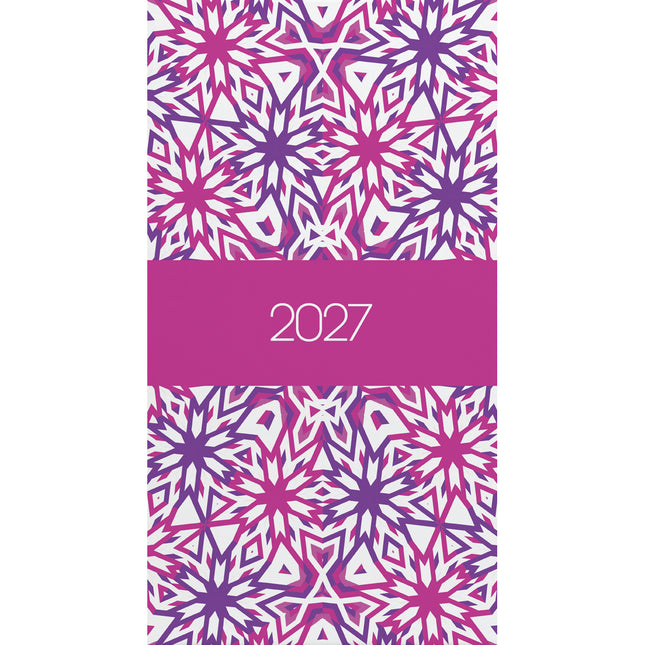 Collins Diary Slimline Kaleidoscope - Week To View - 2027 - Pack of 3