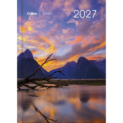 Collins Diary A5 NZ Majestic Landscapes - Day to Page - 2027 - Pack of 4