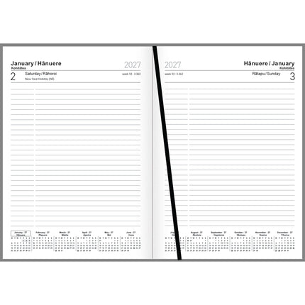 Collins Diary A5 NZ Majestic Landscapes - Day to Page - 2027 - Pack of 4