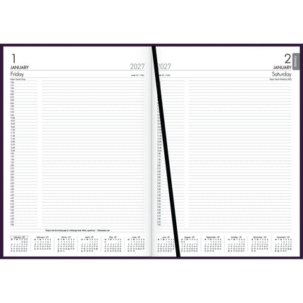 Windsor Diary A41 - Day To Page - Black 2027