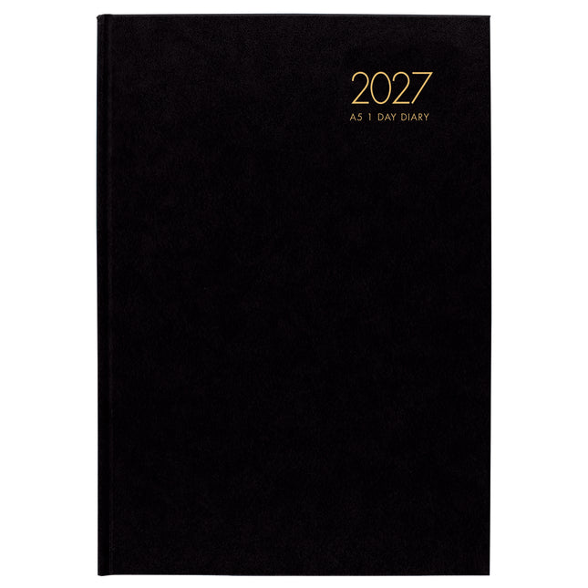 Windsor Diary A51 - Day To Page - Black 2027