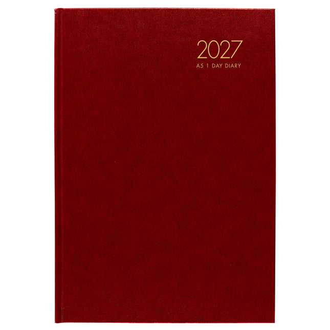 Windsor Diary A51 - Day To Page - Red 2027