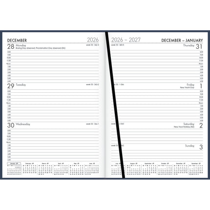 Windsor Diary A53 - Week To View - Navy 2027