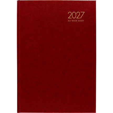 Windsor Diary A52 - 2 Day To Page - Red 2027