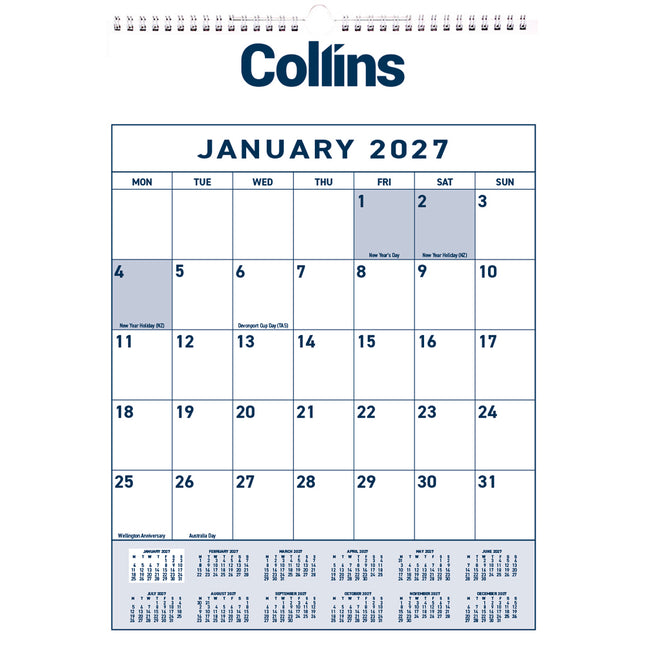 Collins Calendar - One Month To View - Wiro 2027