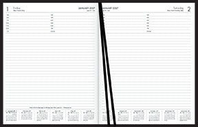 Collins Diary Business Diary - Day To Page - Black 2027