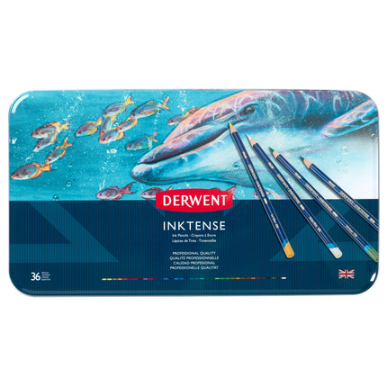 Derwent Inktense Water Soluble Pencils - Tin of 36