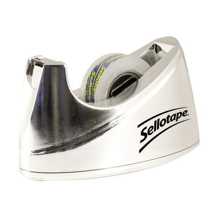 Sellotape Chrome Tape Dispenser Small