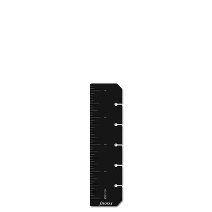 Filofax Accessory - Ruler/Page Marker - Mini Black