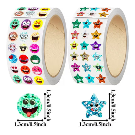 Roll Stickers - Mini Reward - Foil Stars