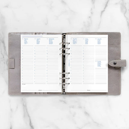 Filofax Organiser - Refill - A5 - Week To View - Any Year