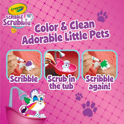 Crayola Scribble Scrubbie - Pets Bath Tub Play Set