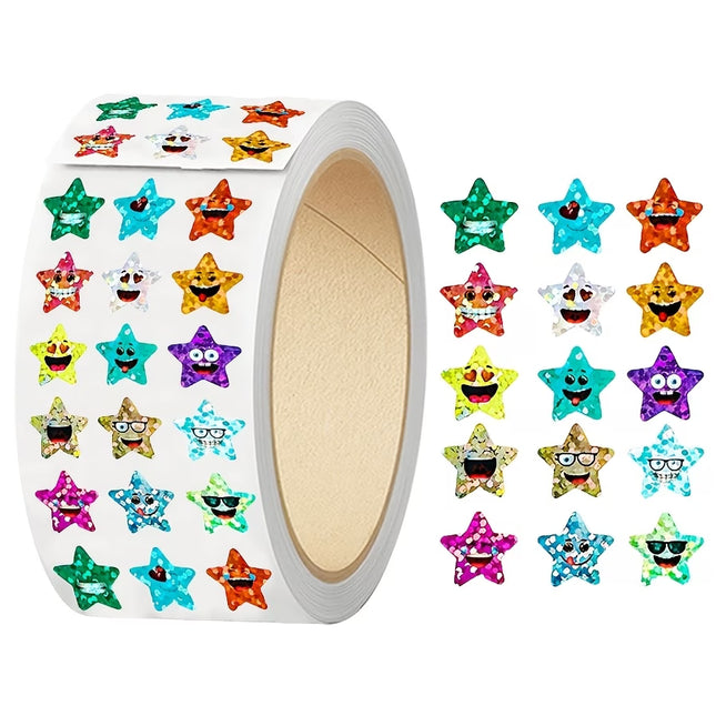 Roll Stickers - Mini Reward - Foil Stars