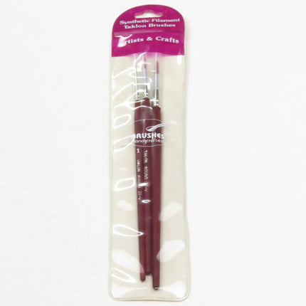 DAS 27-V Taklon Brush Set - Round - Pack of 3