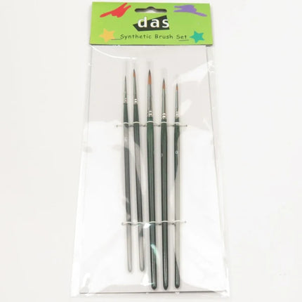 DAS 8301 Synthetic Paint Brushes Round - Set of 5