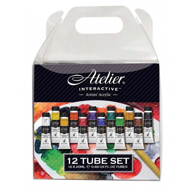 Atelier Interactive Acrylic Paint - 12 x 20ml Set