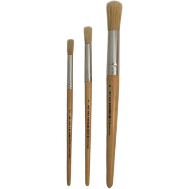 DAS 1801 Bristle Short Handle Brush - Round