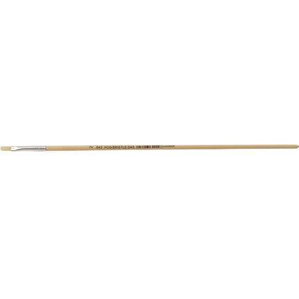 DAS S642 Squirrel White Hog Bristle Brush - Flat