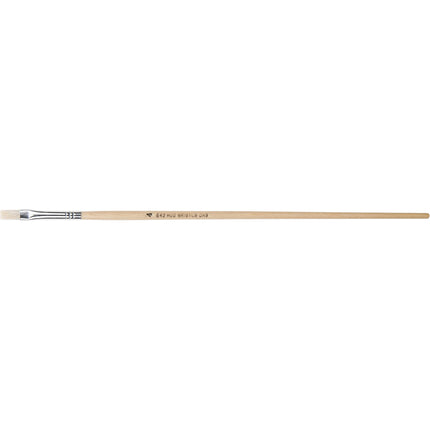 DAS S642 Squirrel White Hog Bristle Brush - Flat