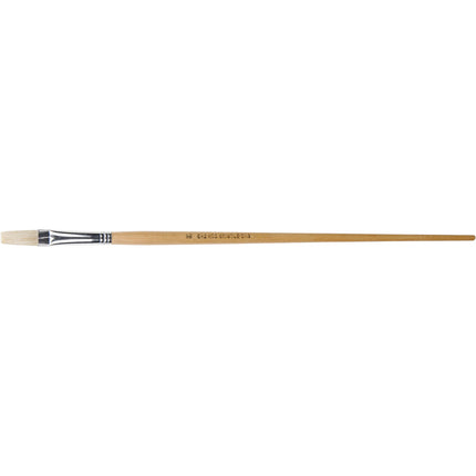 DAS S642 Squirrel White Hog Bristle Brush - Flat