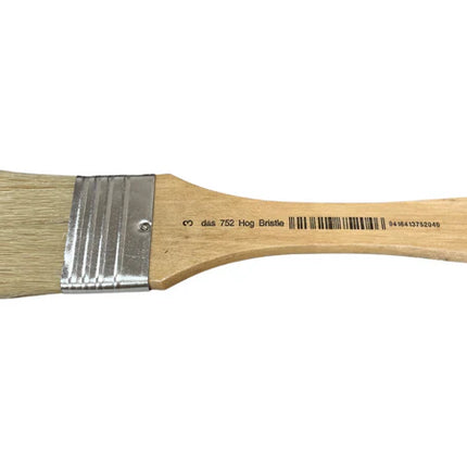 DAS 752 Squirrel White Hog Bristle Brush - Wide