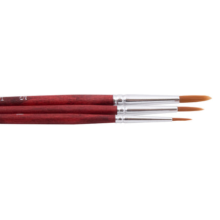 DAS 27-V Taklon Brush Set - Round - Pack of 3
