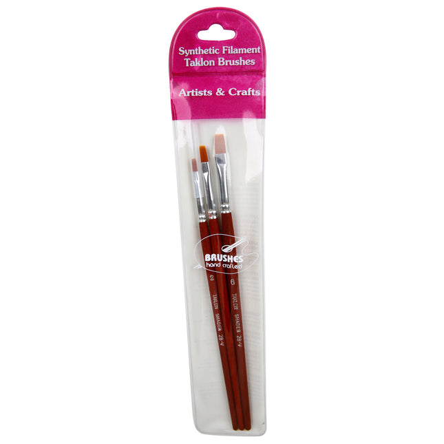DAS 28-V Taklon Brush Set - Shader - Pack of 3