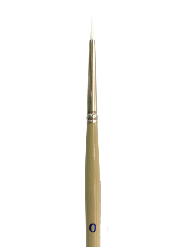 DAS S9701 White Taklon Brush - Round