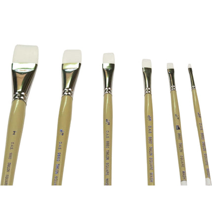 DAS S9860 White Taklon Brush - Square Wash