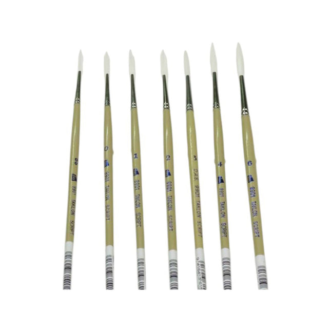 DAS S9901 White Taklon Brush - Liner