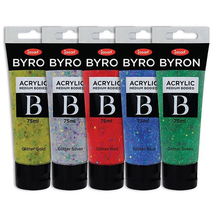 Jasart Byron Acrylic Paint Set - Glitter