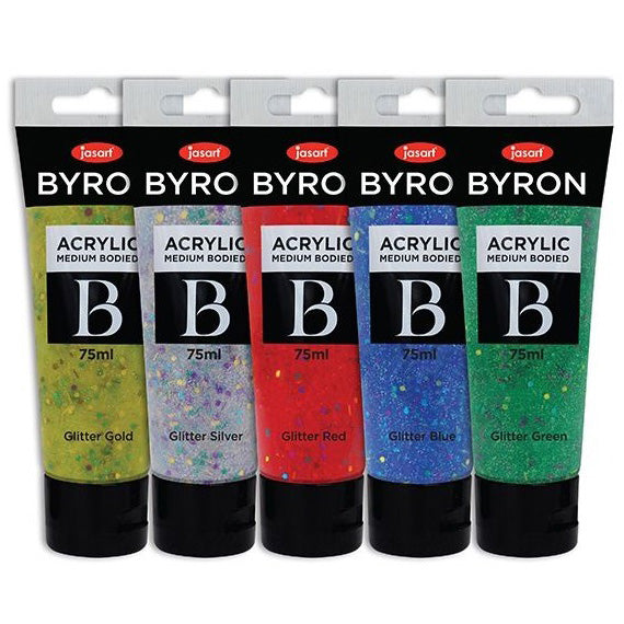 Jasart Byron Acrylic Paint Set - Glitter